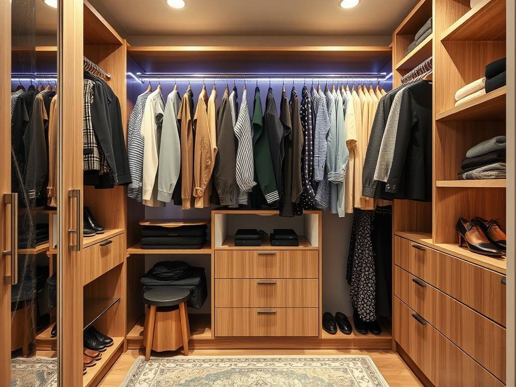 Гардеробная, в ней Одна вещь без места — и вы тратите 5 минут на всё утро. Почему гардеробные в Москве должны быть другими Гардеробная