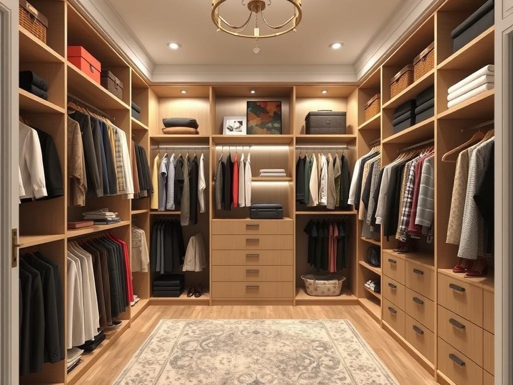 Гардеробная при спальне Гардеробная при спальне