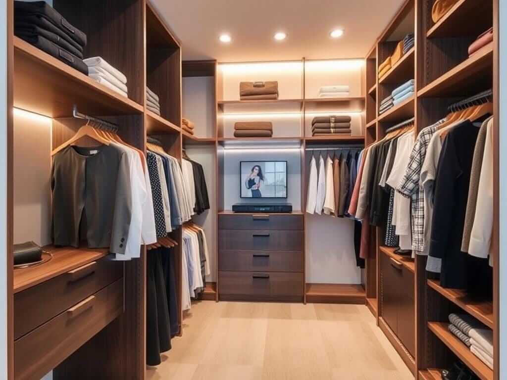 Гардеробная, в ней Выбор занимает секунды, когда система уже выстроена. Гардеробная купить: на что обратить внимание?