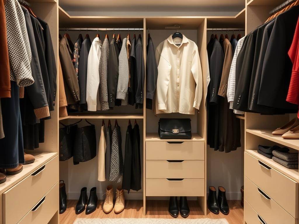 Гардеробная, в ней Порядок — это не стиль. Это уважение ко времени и деньгам. Практичный лайфхак: как избежать переполнения гардеробной Гардеробная