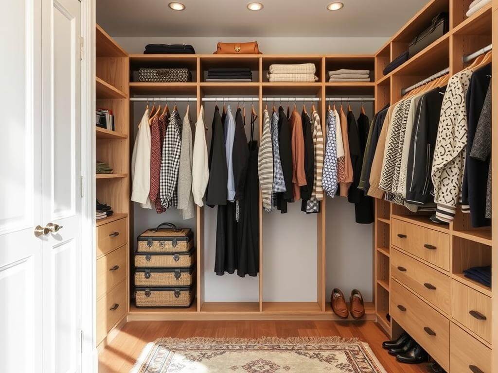 Гардеробная, в ней Сделать красиво — не сложно. Сложно сделать, чтобы работало. Самое главное: убрать лишнее, оставить настоящее