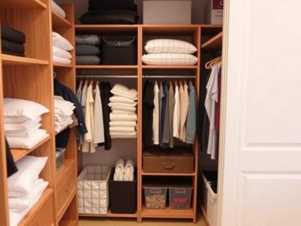 Гардеробная, Постельное бельё складывайте в кофры, ящики под кроватью, сундуки. Отдельно от одежды.. Кофры и контейнеры