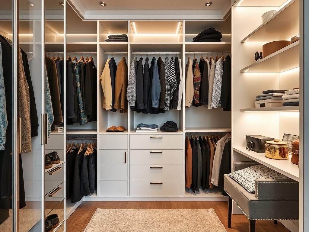 Гардеробная, в ней Почему дорогая одежда не должна жить в компромиссной гардеробной. Гардеробные в Москве: особенности большого города