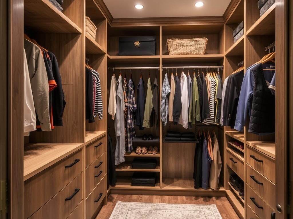 Гардеробная, в ней Сделать красиво — не сложно. Сложно сделать, чтобы работало. Тонкости выбора и установки — взгляд изнутри