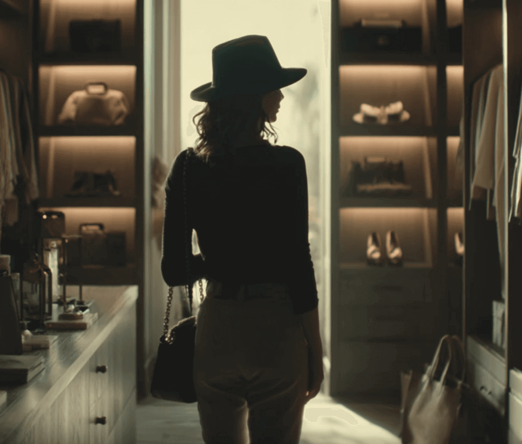 Хранение шляпы в гардеробной