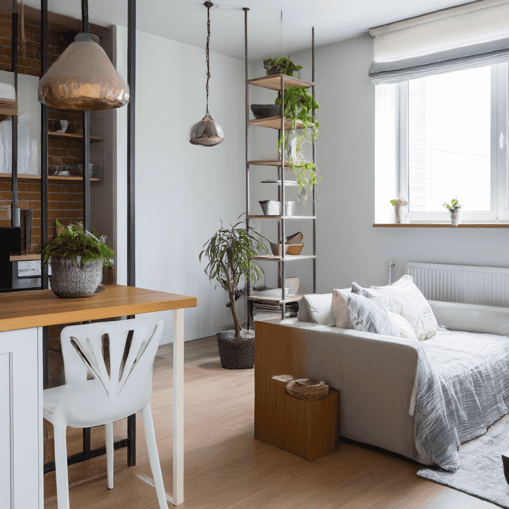 пространство в квартире-студии