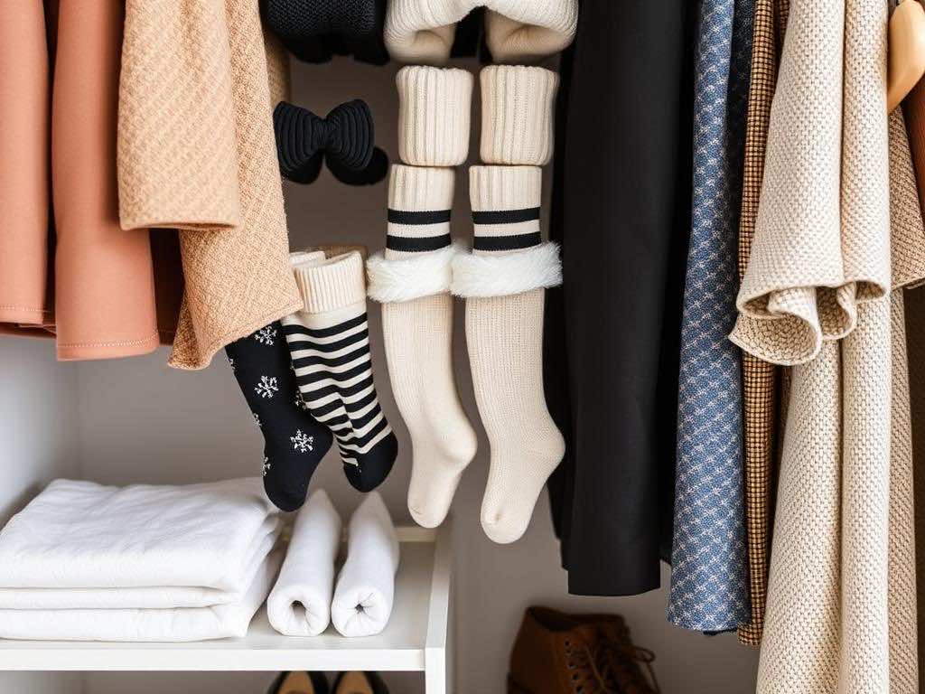 Организация гардеробной: простые способы хранения носков и других вещей. Гармония пространства в деталях