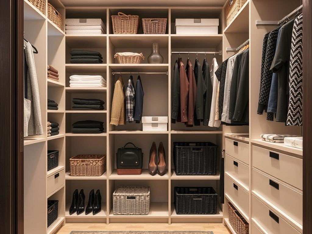 Гардеробная: как выбрать внутреннее наполнение – полки, ящики или выдвижные корзины?. Ключ к порядку — детали, о которых забывают
