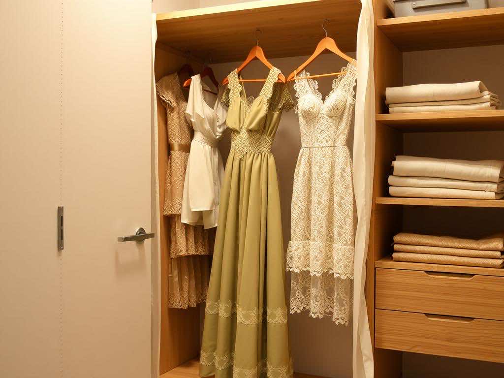 Гардероб для платьев: бережное хранение от пыли, влаги и моли. Материалы и системы: выбор, который облегчает жизнь