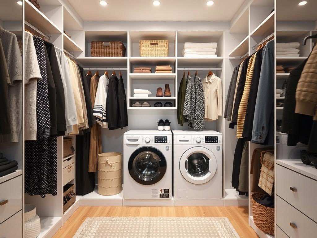 Гардеробная: стильные решения для скрытой стирки и сушки техники. Мысли вслух: почему гардеробная — это больше, чем просто шкаф