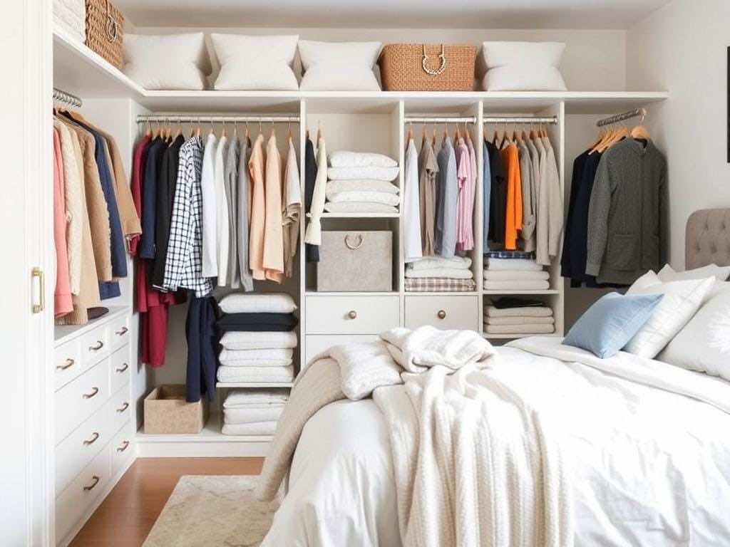 Гардеробная: Лайфхаки для хранения комплектов постельного белья. Главное — не система, а ритм жизни