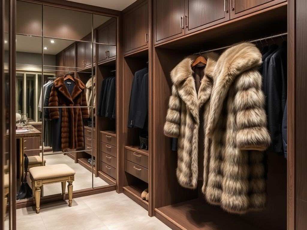 Гардеробная: Правильное хранение шубы для сохранения идеального состояния меха. Выбор идеальной гардеробной для хранения меха — синтез стиля и разума