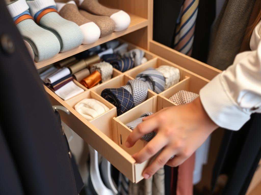 Эргономичное хранение: носки, чулки, галстуки и шарфы в вашем гардеробе. Переосмысление старого: модернизация системы хранения Эргономичное хранение: носки, чулки, галстуки и шарфы в вашем гардеробе. Переосмысление старого: модернизация системы хранения