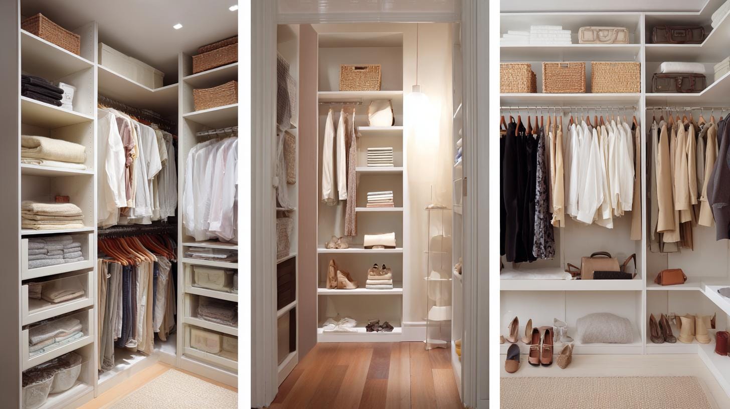 L-образные гардеробные: оптимизация пространства.Как L-образная конфигурация помогает максимально использовать угловое пространство. Примеры планировок и дизайнов.. Заглянем глубже: немного практики стиля