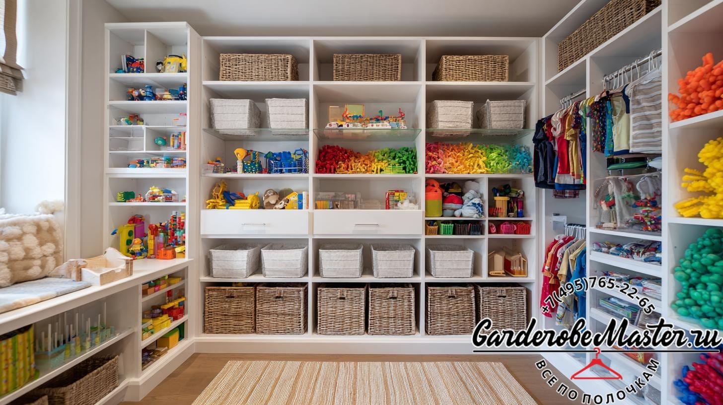 Что делать с детскими игрушками: хранение и порядок в семье - гардеробная на заказ поможет решить проблему.. Когда пространство начинает работать на семью: почему обычная мебель не справляется?