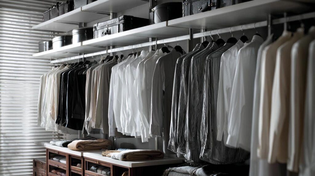 Открытые гардеробные системы