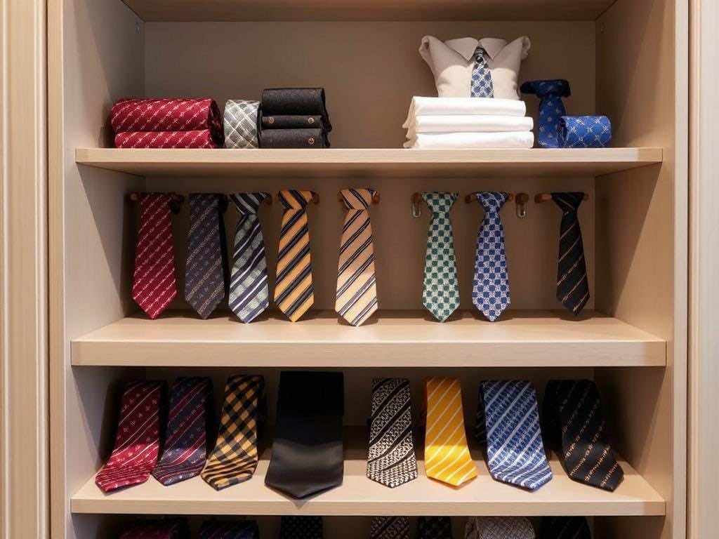 Галстуки на виду: элегантное хранение для делового гардероба. Больше, чем аксессуар: галстуки как возможность почувствовать гармонию Галстуки на виду: элегантное хранение для делового гардероба. Больше, чем аксессуар: галстуки как возможность почувствовать гармонию