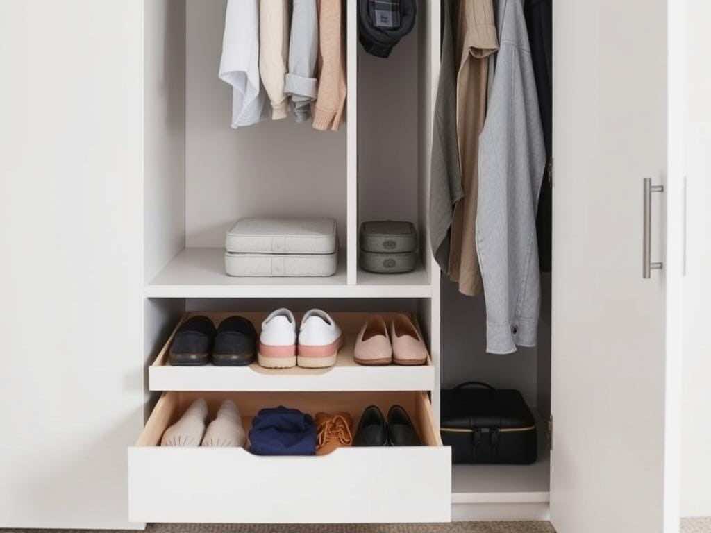 Удобное хранение: распределите вещи по выдвижным ящикам в гардеробной!. Моменты, когда порядок становится поддержкой