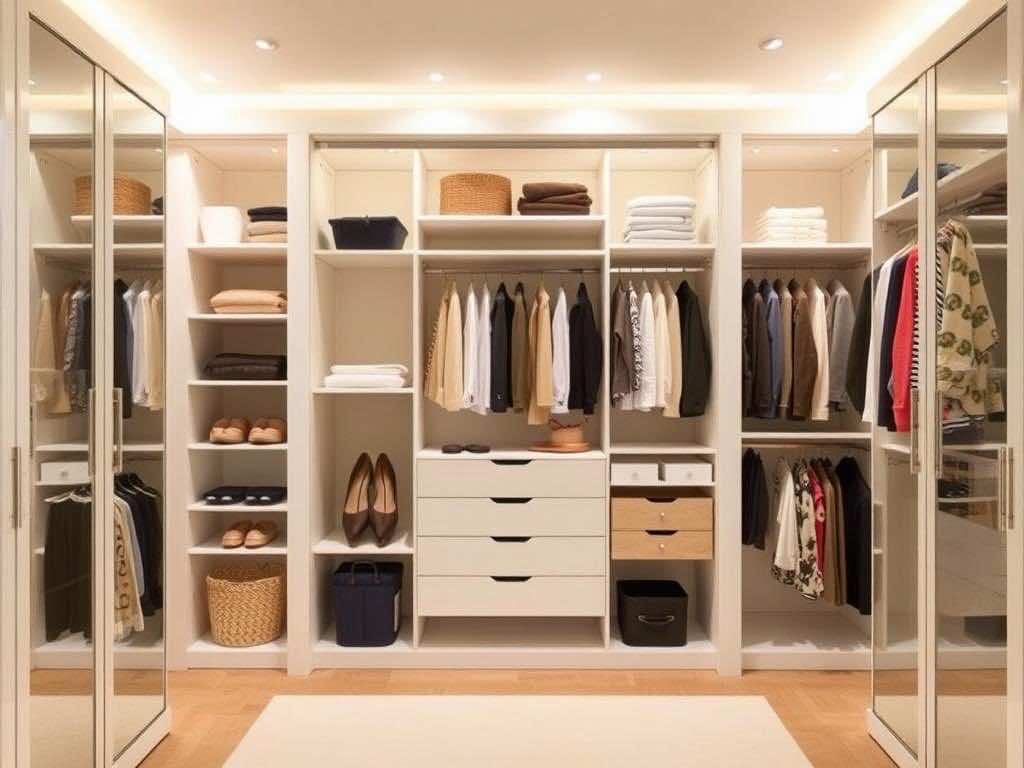 Гардеробная: все по полочкам – секреты идеального порядка в шкафу!. Двери, которые разделяют — или соединяют?