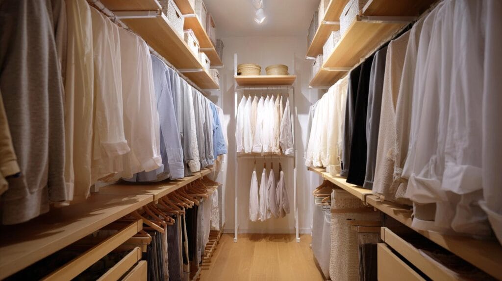 Открытые гардеробные системы