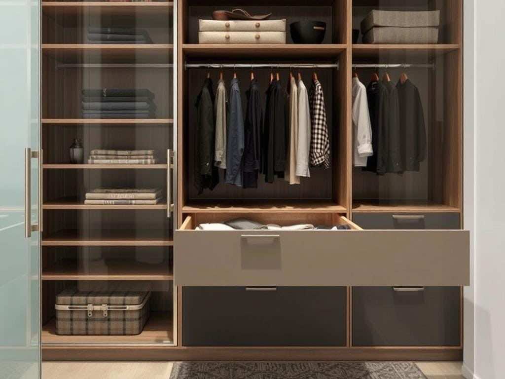 Гардероб без компромиссов: почему не всё подходит для выдвижных ящиков?. Выбор материала и эстетика: металл, дерево, стекло Гардероб без компромиссов: почему не всё подходит для выдвижных ящиков?. Выбор материала и эстетика: металл, дерево, стекло