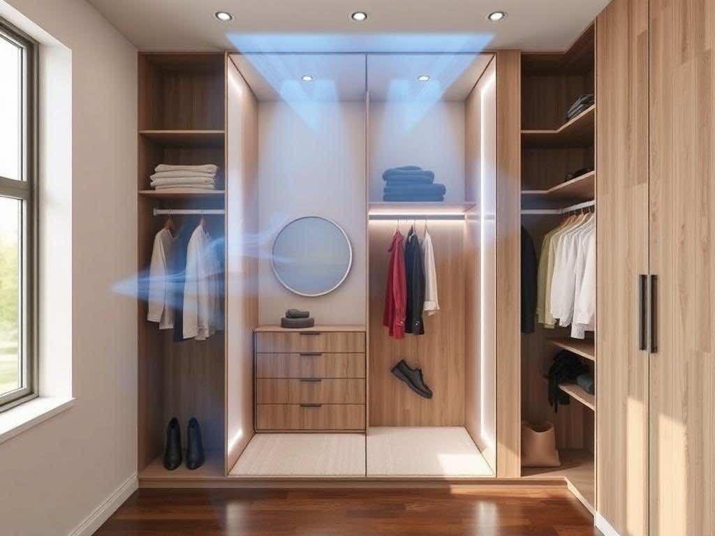 Воздухообмен в гардеробной: расчет объёма и температурный режим. Окончательная формула: хорошая гардеробная — живое пространство