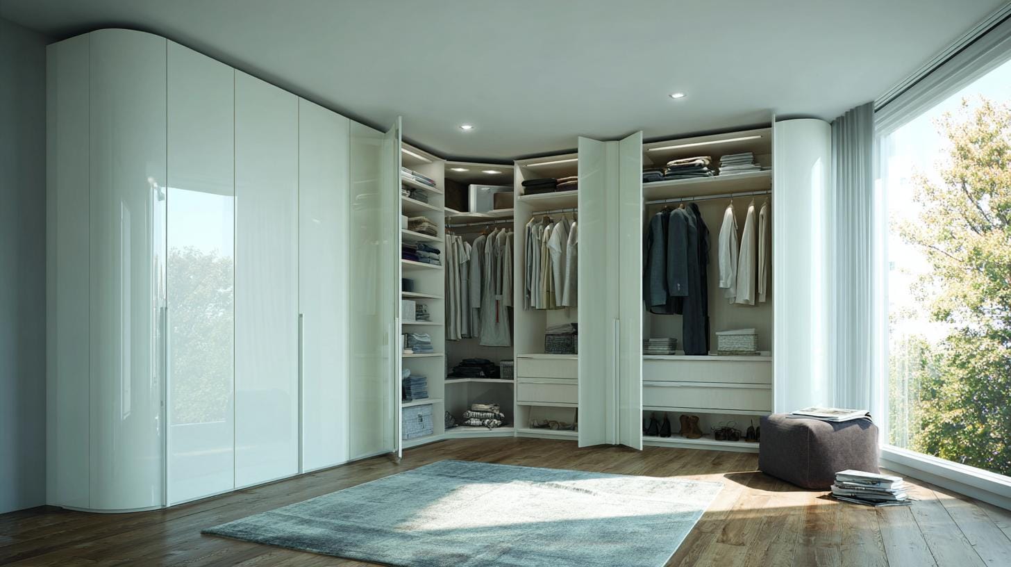 Материалы и фурнитура для угловых гардеробных.Обзор популярных материалов и фурнитуры для изготовления угловых гардеробных. Плюсы и минусы каждого варианта.. Маленькие открытия для большой функциональности: как детали создают гармонию