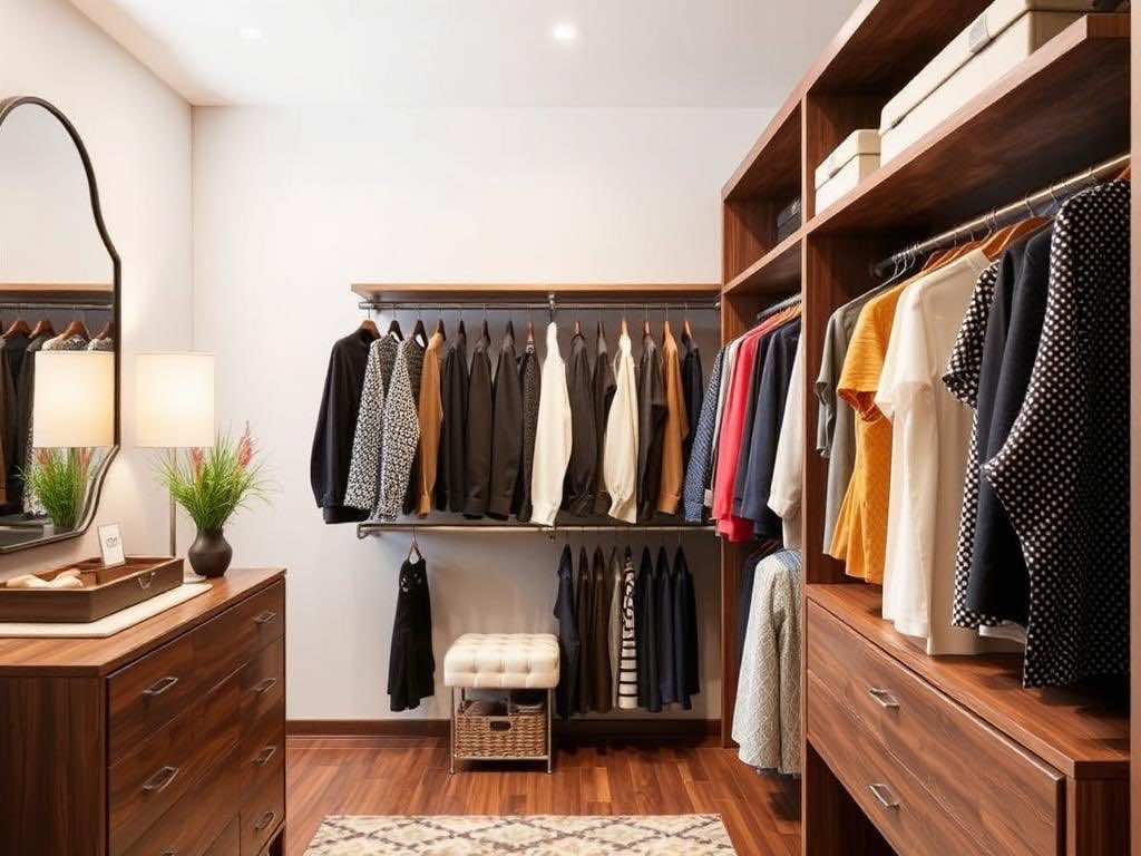 Гардеробная: пантограф — спасение утренних сборов!. Какая гардеробная идеально подружится с пантографом?