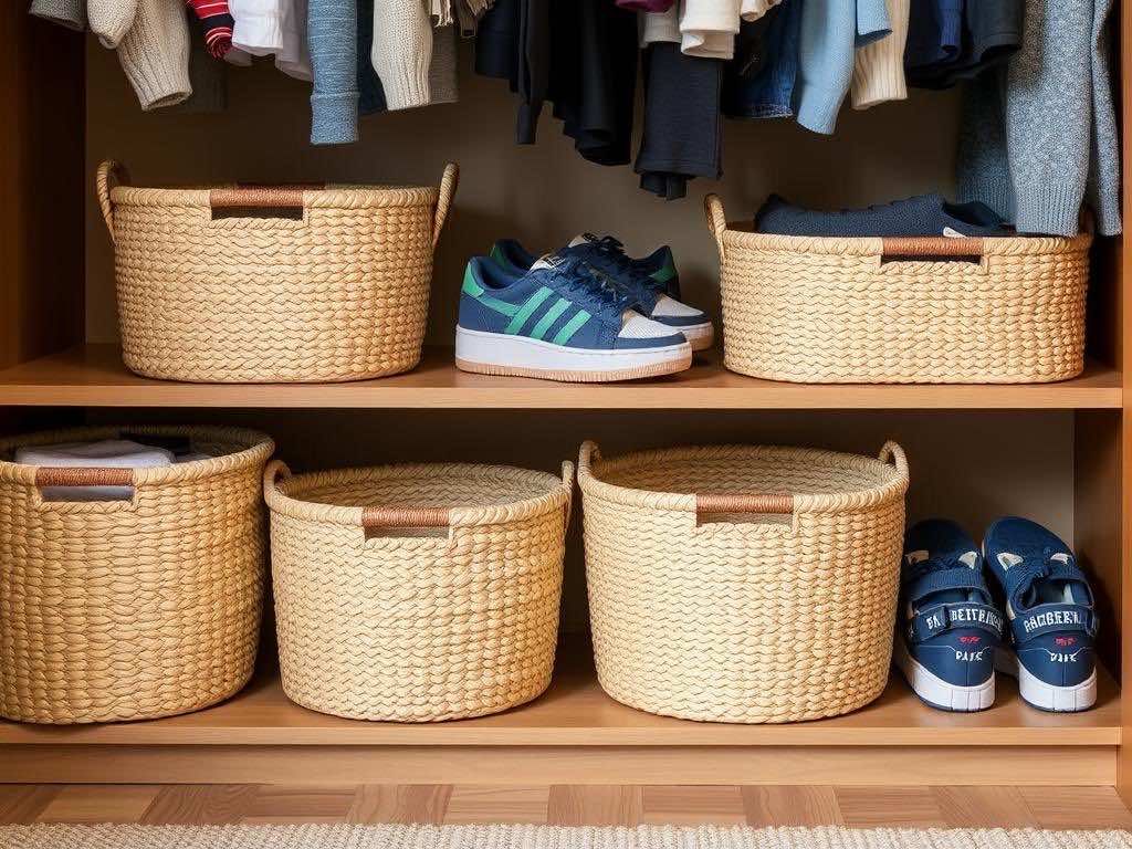 Функциональные корзины для идеального порядка в гардеробной. Когда корзина может изменить утро