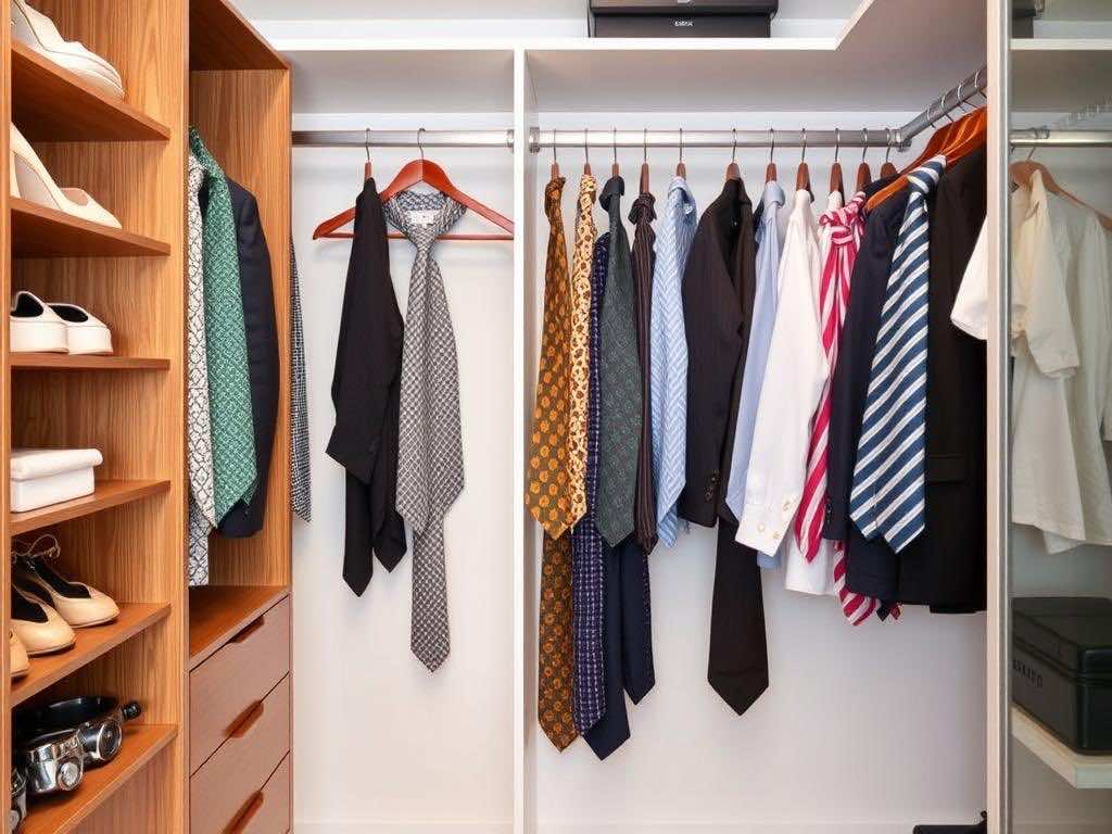 Гардеробная: секреты бережного хранения галстуков. Продуманные решения: какую гардеробную систему выбрать для аксессуаров? Гардеробная: секреты бережного хранения галстуков. Продуманные решения: какую гардеробную систему выбрать для аксессуаров?
