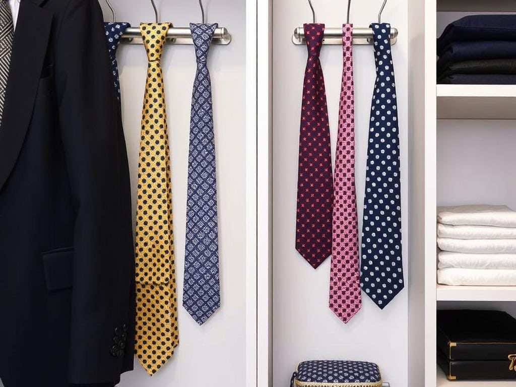 Галстуки на виду: элегантное хранение для делового гардероба. Удобство, которым хочется жить: эффект простых решений Галстуки на виду: элегантное хранение для делового гардероба. Удобство, которым хочется жить: эффект простых решений