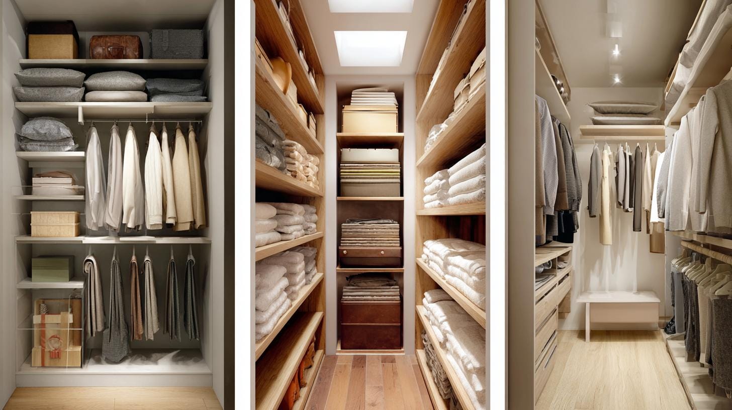 Гардеробные в нишу: как эффективно использовать пространство.Советы по проектированию гардеробных в нишах различных помещений: спальни, коридоры, кладовки. Примеры успешных решений.. Перемена сценария: что даёт гардеробная, устроенная в нише?