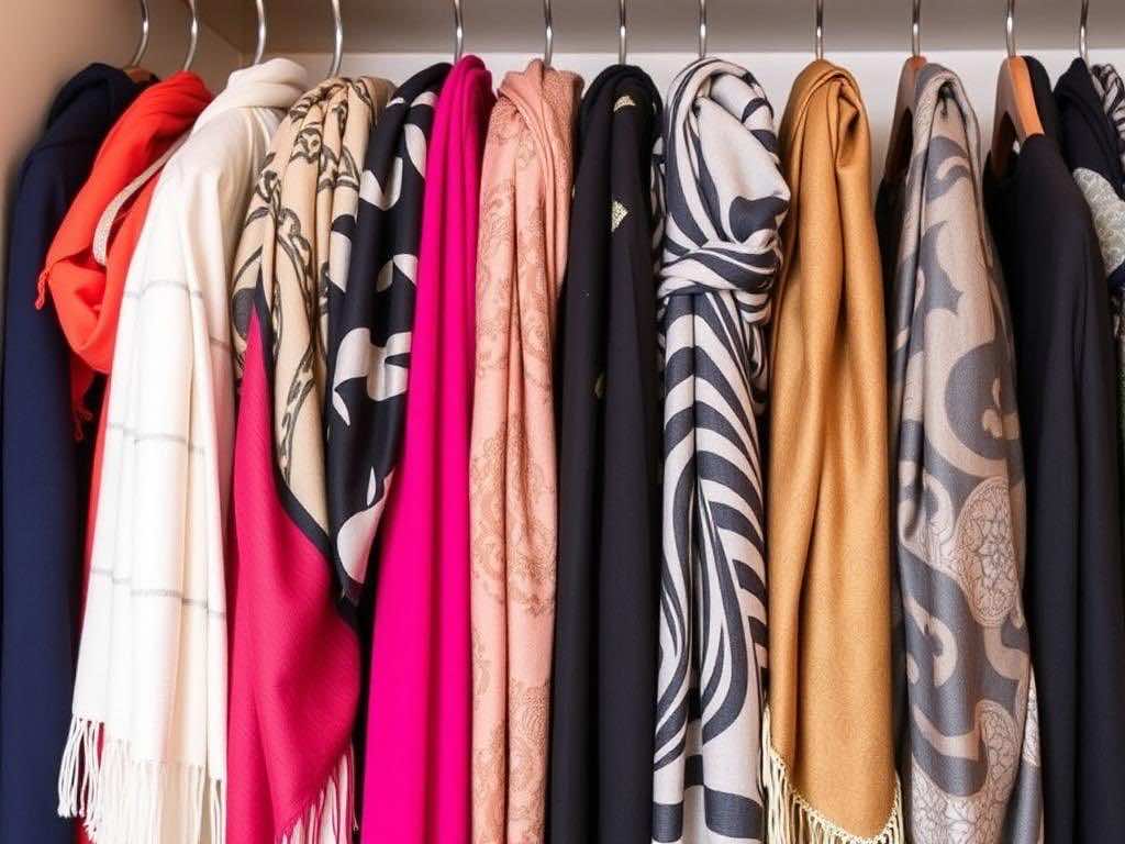 Гардеробная: секреты правильного хранения шейных и головных платков. Какие бывают гардеробные системы для платков?