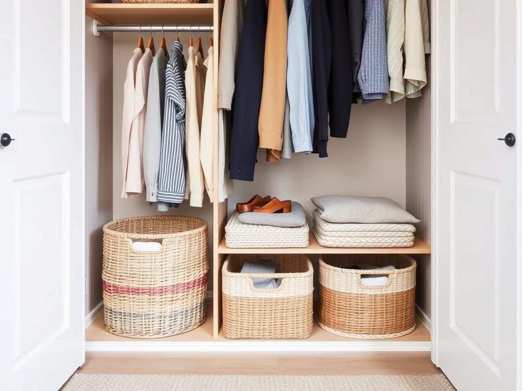 Функциональные корзины для идеального порядка в гардеробной. Почему порядок в гардеробной многое меняет