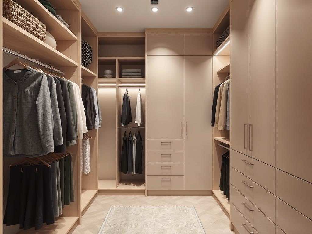 Гардеробная: разумный заказчик и компактное решение для полного списка.. Роль света: то, о чём часто забывают