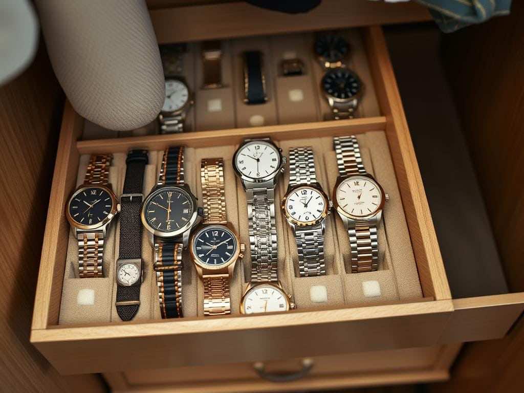 Гардеробный секрет: бережное хранение часов для безупречного имиджа. Гардеробная комната как отражение характера