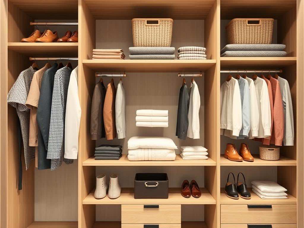 Эргономичный гардероб: оптимальное расположение полок для порядка и удобства. Ключевые элементы идеального расположения Эргономичный гардероб: оптимальное расположение полок для порядка и удобства. Ключевые элементы идеального расположения