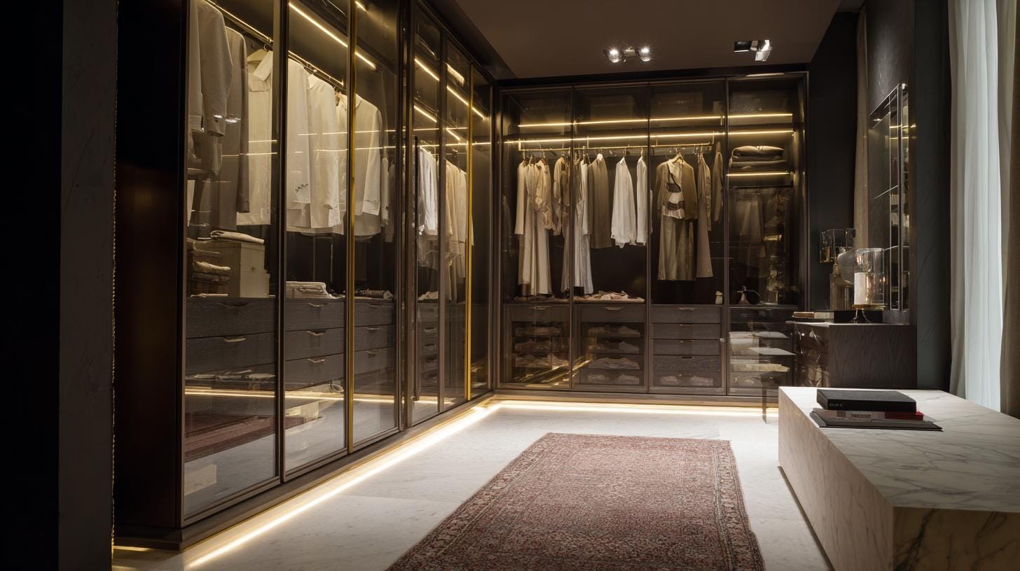 Дизайн элитных гардеробных: эксклюзивные решения.Рекомендации по дизайну элитных гардеробных: выбор материалов, освещение, организация пространства.. Освещение: невидимая роскошь Дизайн элитных гардеробных: эксклюзивные решения.Рекомендации по дизайну элитных гардеробных: выбор материалов, освещение, организация пространства.. Освещение: невидимая роскошь