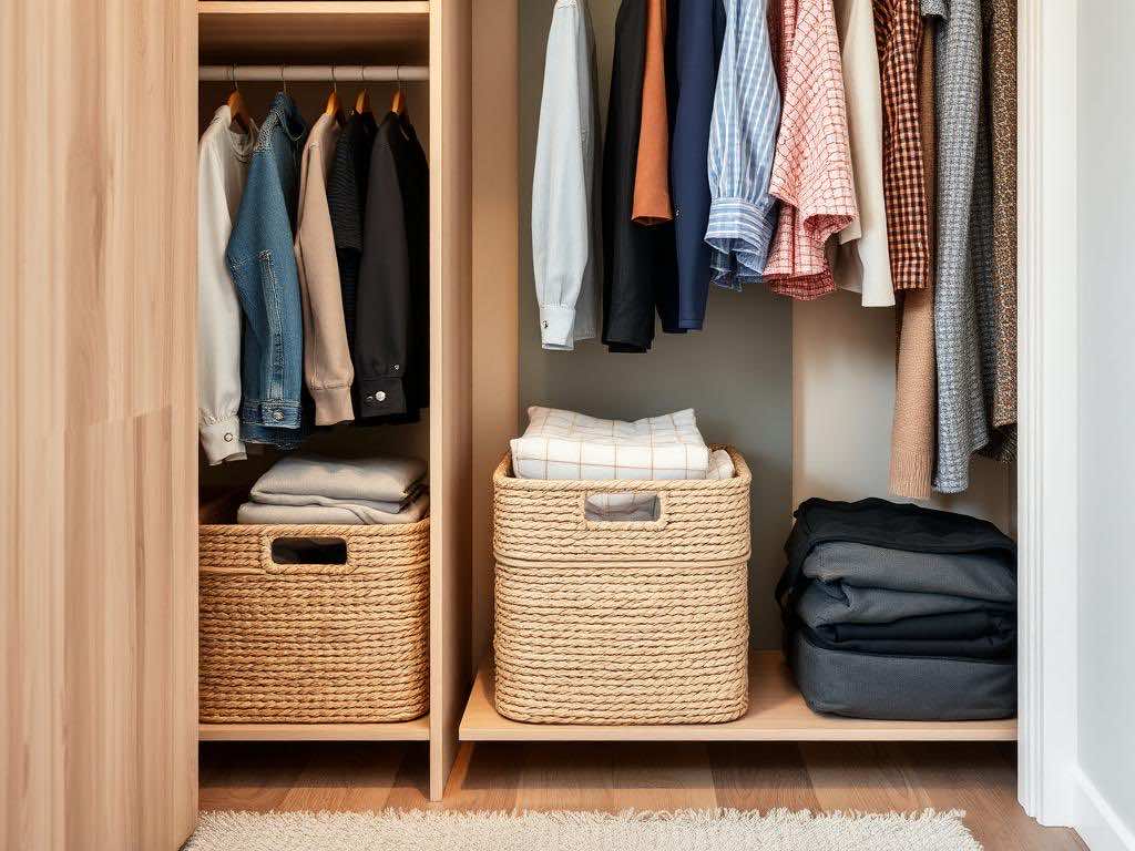 Функциональные корзины для идеального порядка в гардеробной. Гардеробная в квартире: вакуум для хаоса