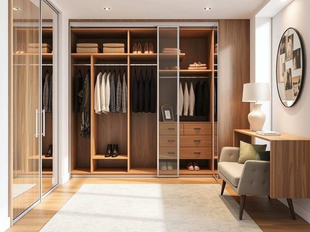 Гардеробная: как подобрать оптимальные габариты шкафа?. Гардеробная купе: решение для динамичного ритма