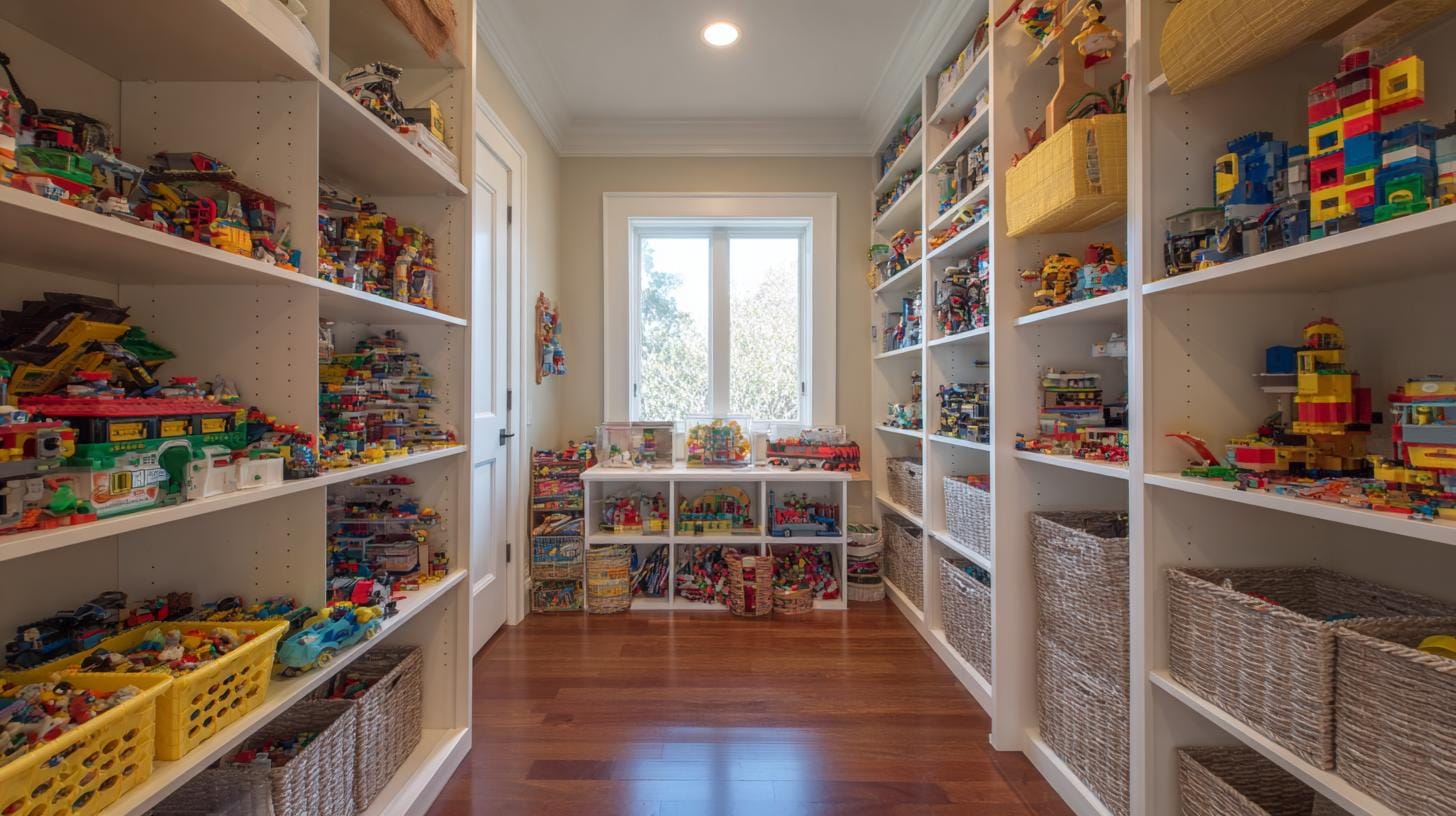 Что делать с детскими игрушками: хранение и порядок в семье - гардеробная на заказ поможет решить проблему.. Секрет семейного спокойствия — когда место для игрушек спроектировано заранее