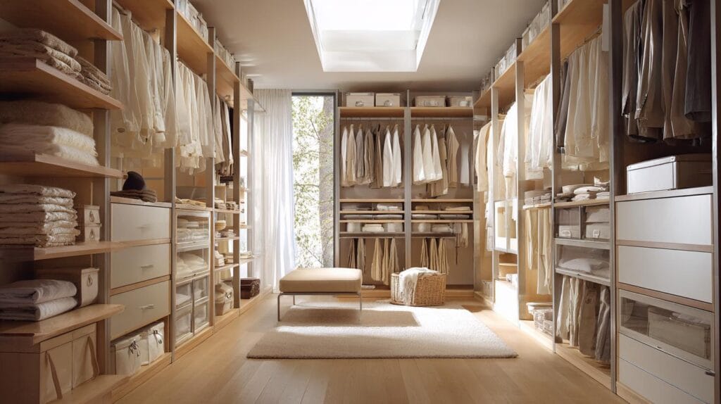 Открытые гардеробные системы