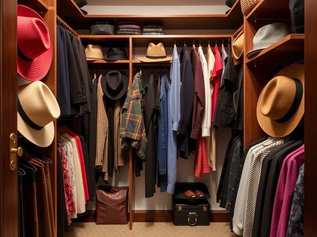 Гардеробная: Правила хранения головных уборов для долговечности и привлекательного вида. Немного о пропорциях: как подобрать размеры гардеробной под ваши вещи