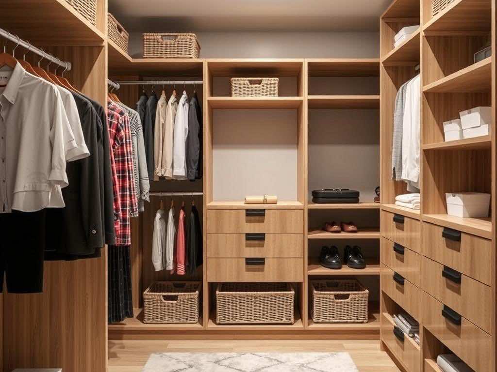 Гардеробная: как выбрать внутреннее наполнение – полки, ящики или выдвижные корзины?. Полки: пространство для порядка — от классики до современности