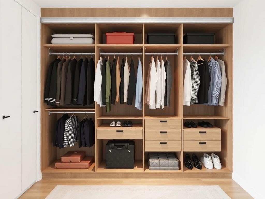 Гардеробная: рациональное наполнение шкафа-купе (советы, часть 2). Когда гардеробная большая и когда маленькая: решения для разных пространств