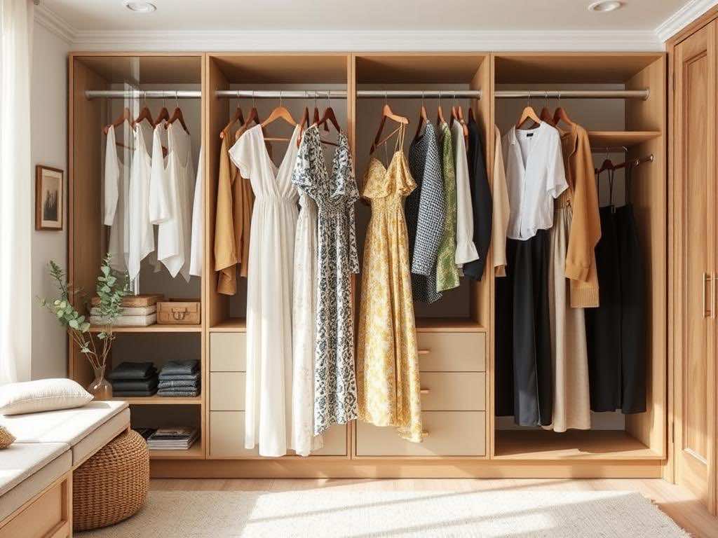 Гардеробная мечты: разделение платьев и брюк для идеального порядка. Гармония начинается в голове — и продолжается дома