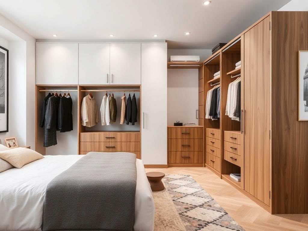 Оптимальная глубина шкафа: 650–700 мм для раздвижных и 600 мм для распашных дверей. Гардеробная купе или классика?»