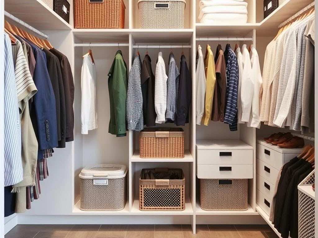 Гардеробная: 5 плюсов сетчатых корзин для идеального порядка в доме. Когда полезно просчитать размеры гардеробной заранее?