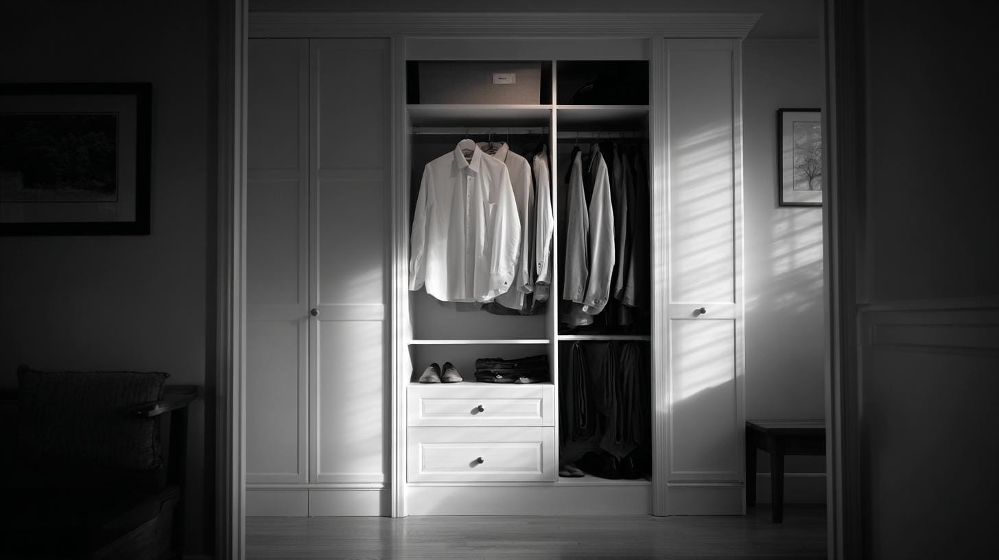 Если вы не знаете, что у вас есть — значит, вы этим не владеете - гардеробная на заказ поможет решить проблему.. Утро, в котором всё не так просто: монолог перед закрытой дверью