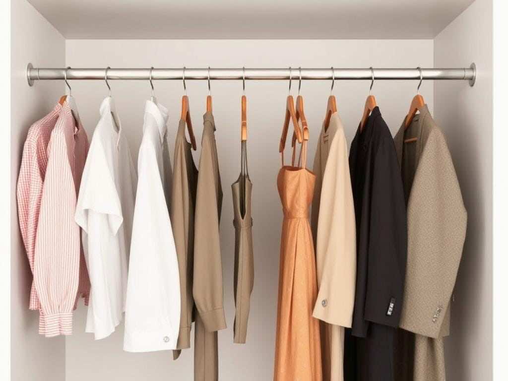 Оптимальная высота штанг: рубашки, брюки, платья и пальто в гардеробной.. Заключение